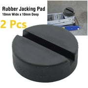 AUTOXBERT 2x Rubber Jack Pad Disk for Jack Stands Slotted Rail Floor Jacking Car Lift Adapter